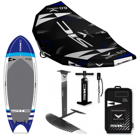 SIC Mako 6'5 x 27.0 BOARD + FOIL + WING - KOMPLET WING SURFING PAKKE