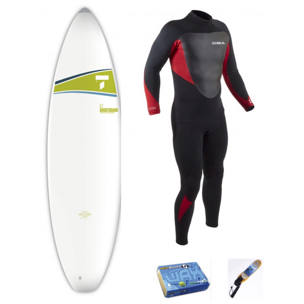 TAHE Surfboard 6'7 Shortboard Pakke incl 5mm våddragt