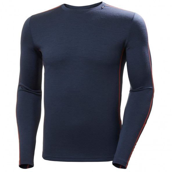 HELLY HANSEN LIFA MERINO LIGHTWEIGHT CREW Skiundertrøje - SLATE