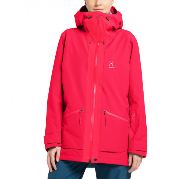 Haglöfs Lumi Insulated Parka Jacket Dameskijakke - Scarlet red