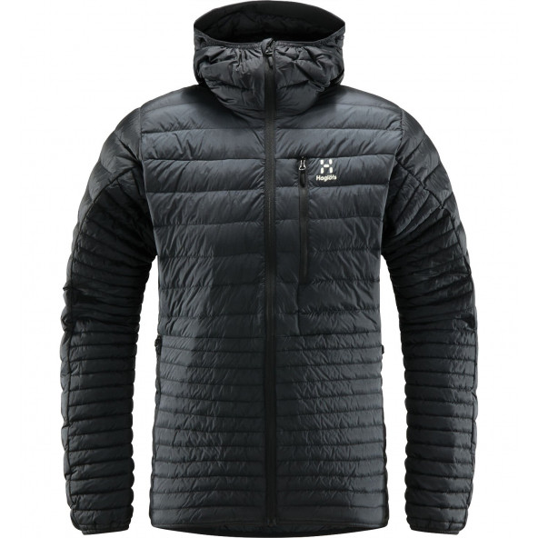 HAGLÖFS Micro Nordic Down Hood Men Jakke - True Black