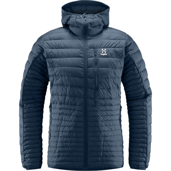 HAGLÖFS Micro Nordic Down Hood Men Jakke - Tarn Blue