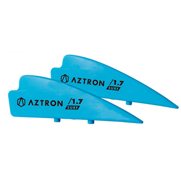 Aztron 1.7' Wakesurf / Wakeboard glasfiberforstærkede finner, sæt af 2 inkl skruer