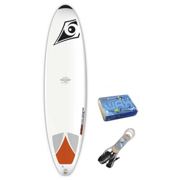 BIC Surfboard 7'3" Mini Malibu Pakke