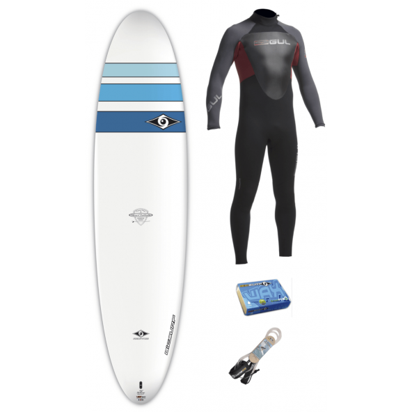 TILBUD BIC Ace Tec 7'6" Performer Surfboard Pakke med 5mm våddragt