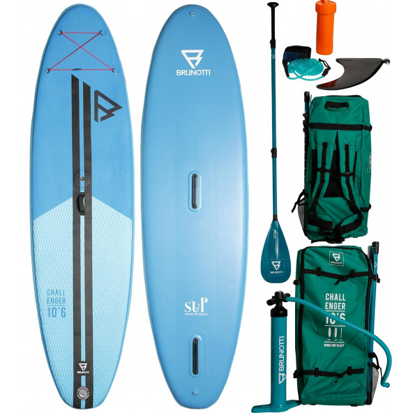 Brunotti Challenger 10'6 Blue oppustelig (Windsurf kompertibel) SUP