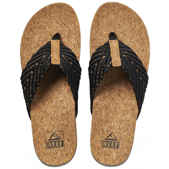 Reef Cushion Strand Sandaler - Black/natural