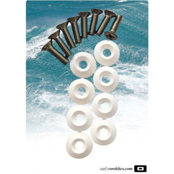 CORE Fin Screw Set and Washers, M6x18 or M6x22