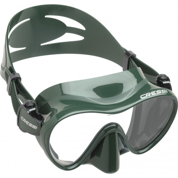Cressi F1 Framless Maske - Grøn