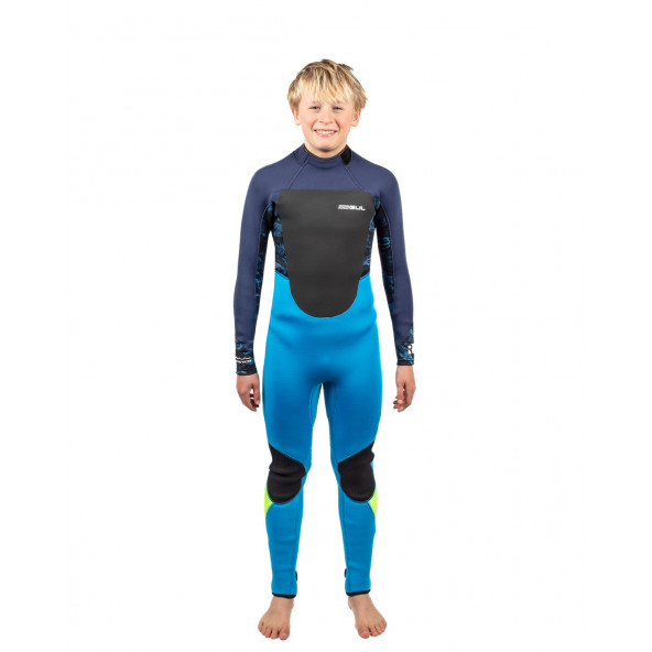 GUL Response Junior 5/3mm BackZip Neopren Våddragt - BlueAs/Navy