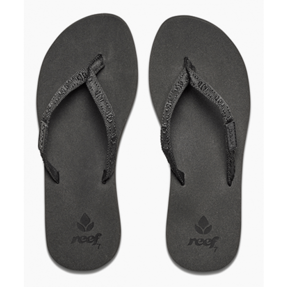 Reef dame Ginger Slipper Black/Black