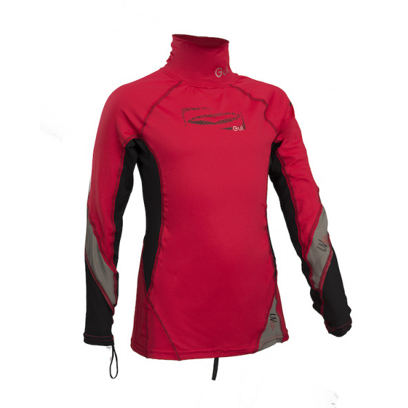 GUL Junior Langærmet rash guard Red/Black