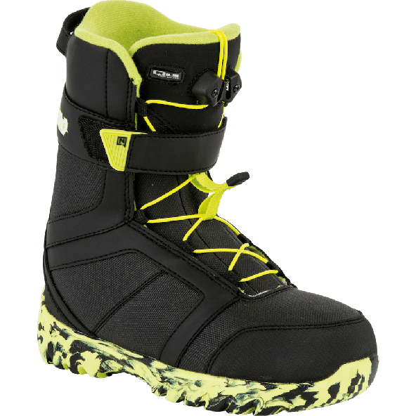 Nitro Rover QLS Black/Lime Youth Snowboardstøvle
