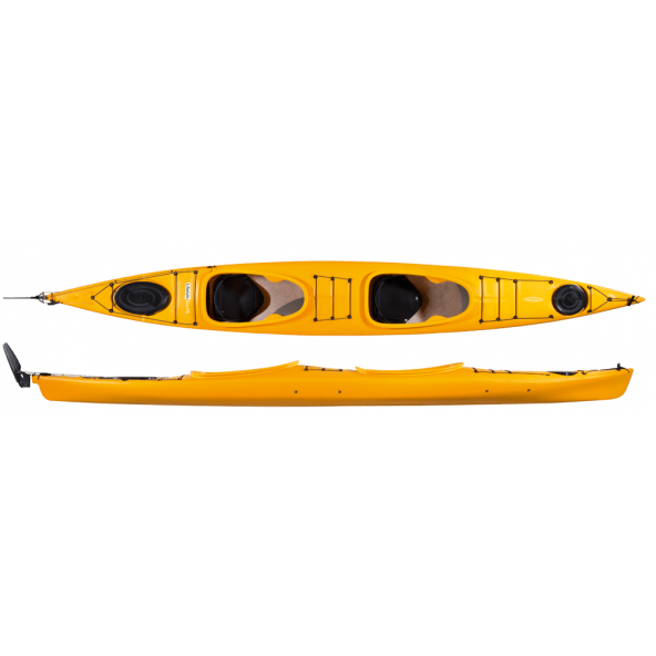 22/ Tahe Marine LifeStyle Duo PE 525 2-personers Havkajak m/ror - Orange