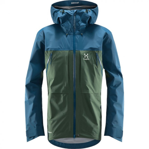 HAGLÖFS Vassi Touring GTX Jacket Men Skijakke - Fjell Green/Dark Ocean