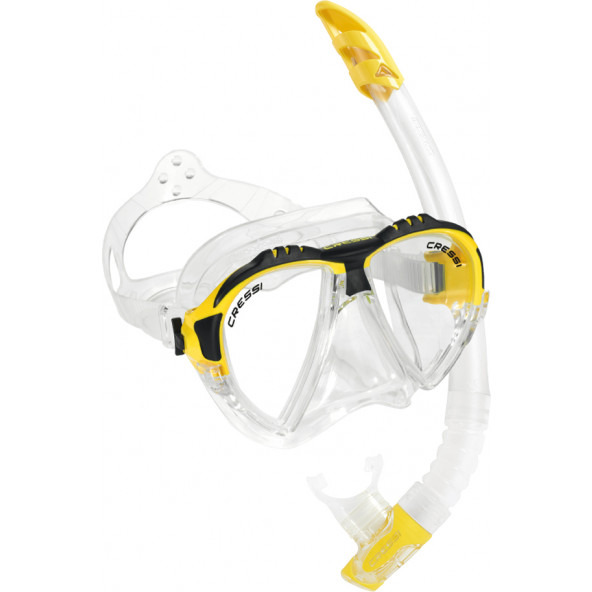 Cressi Matrix Dykkermaske/snorkelsæt - Yellow